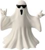Halloween Ghost Figurine - Spooky Resin Ghost Statue, Funny Cute Ghost Ornaments for Halloween Decorations, Porch and Indoor Home Office Desk Decor