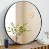 Black Round Wall Mirror 20-30 Inch, Bathroom Mirrors for Over Sink, Circle Mirror for Bathroom, Entryway, Bedroom, Vanity
