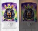 NEW Gordon Setter King of Mardi Gras Ceramic Night Light Compact, UL-Certified, Ideal for Bedroom, Bathroom, Nursery, Hallway, Kitchen, 6x4x3