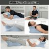 Wedge Pillow,Ergonomic Memory Foam, Contoured Support Pillows, 27° Angled Support for Waist and Neck, Multi-Position Support Pillow