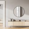 Black Round Wall Mirror 20-30 Inch, Bathroom Mirrors for Over Sink, Circle Mirror for Bathroom, Entryway, Bedroom, Vanity