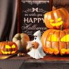Halloween Ghost Figurine - Spooky Resin Ghost Statue, Funny Cute Ghost Ornaments for Halloween Decorations, Porch and Indoor Home Office Desk Decor
