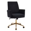 Mid-back liftable office chair, striped fabric, and ergonomically designed, is an excellent choice for working, studying or relaxing. The mid-back des
